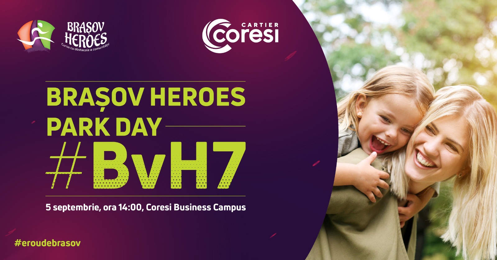 Brașov Heroes #7 continuă! În acest weekend te așteptăm în Coresi Business Campus la două evenimente însorite